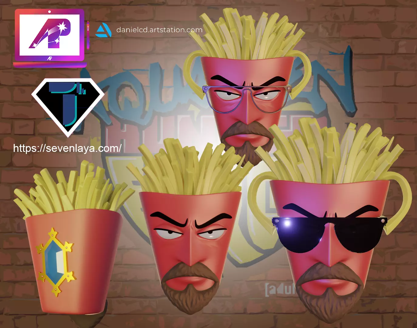 AquaTeen Hunger Force Frylock 3D print model_0