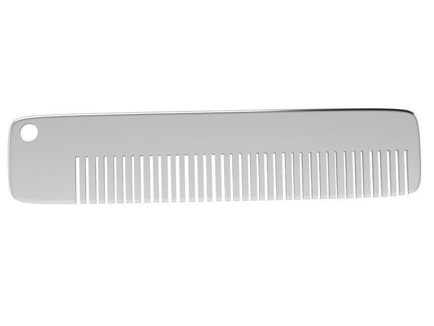 Comb Pendant 4463 3D print model_2