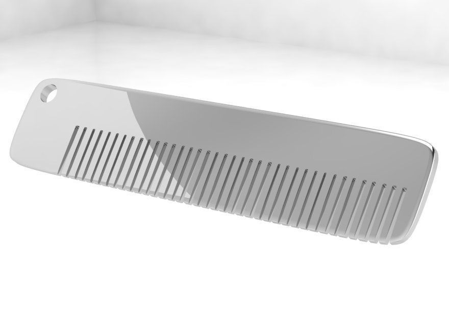 Comb Pendant 4463 3D print model_3