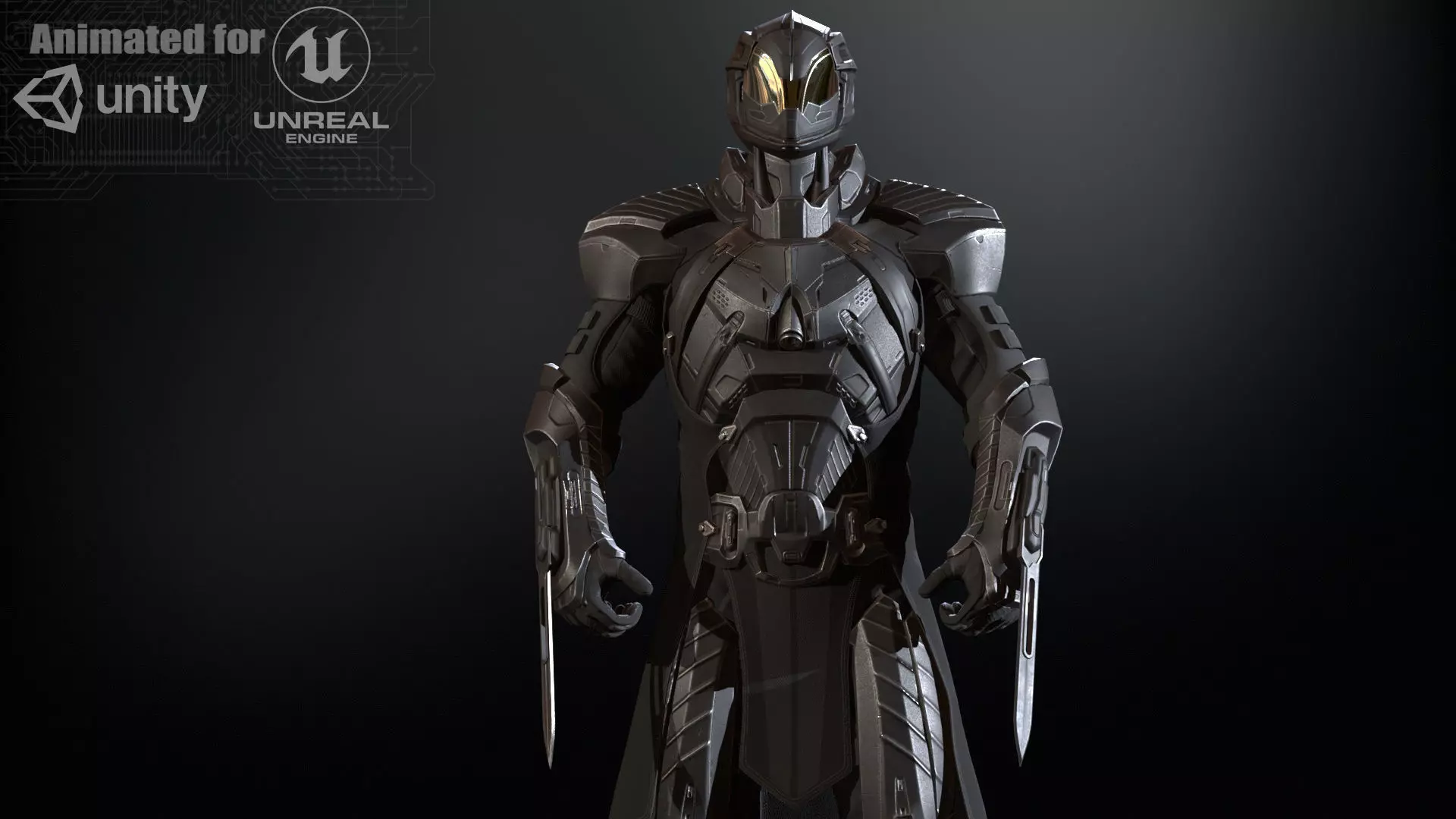 CyberSuit06 Low-poly 3D model_0