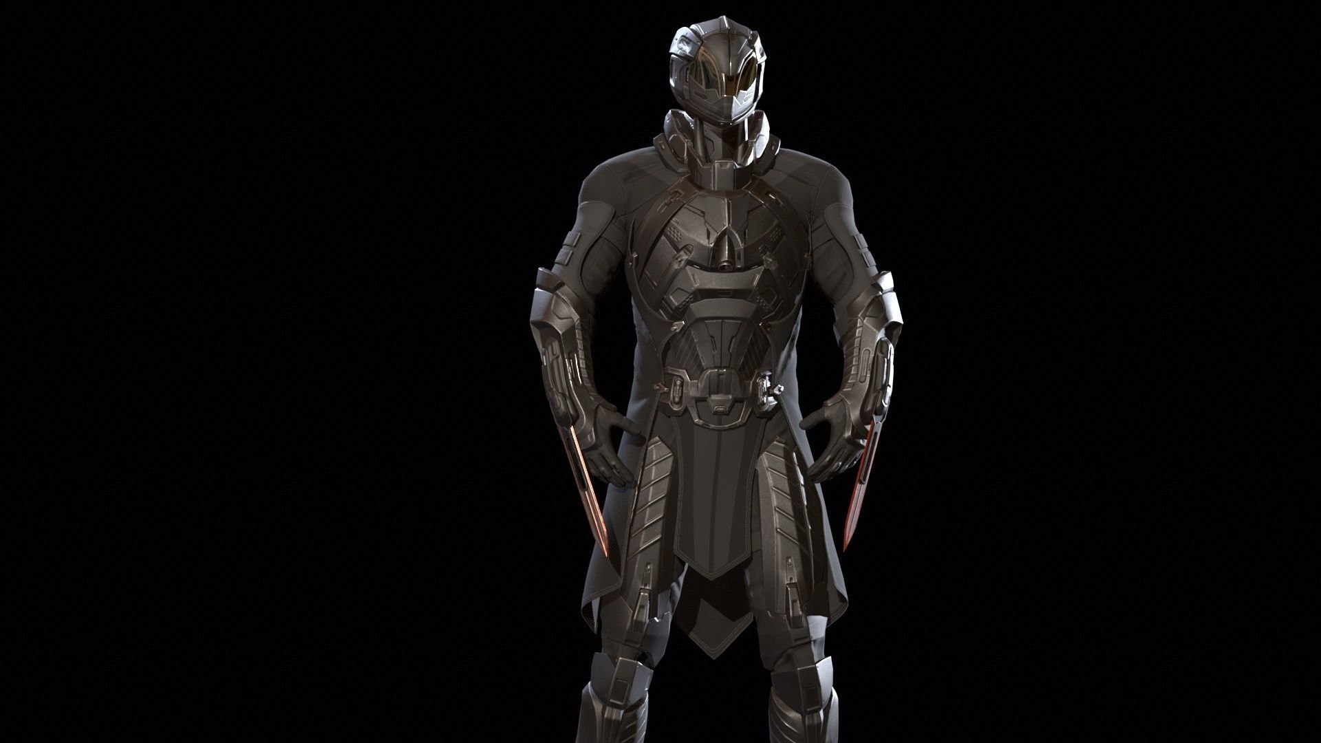 CyberSuit06 Low-poly 3D model_14