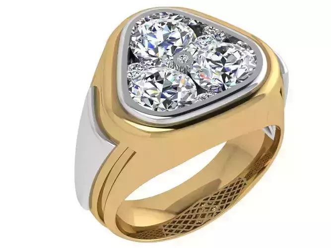 Triangular Wide Ring 4465