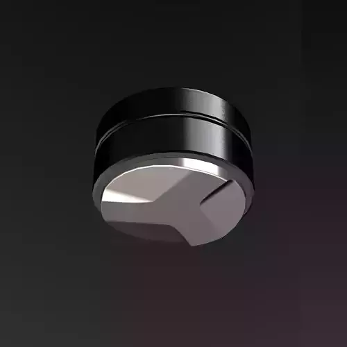 Macaron Tamper - Aluminum and Stainless-Steel 3D model 3D model