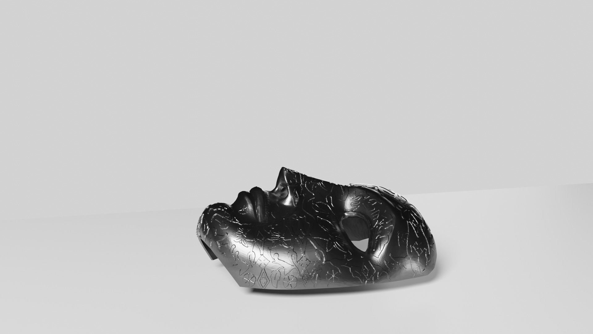King Baldwin Mask Decorated - Kingdom of Heaven 3D print model_3