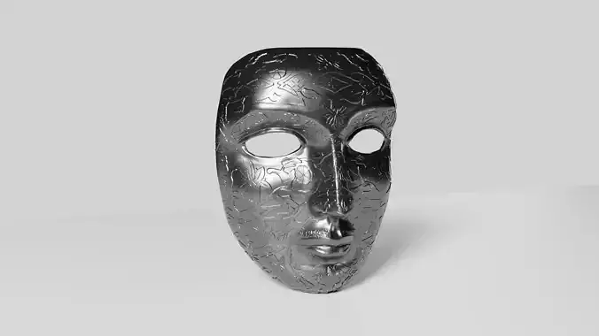 King Baldwin Mask Decorated - Kingdom of Heaven 3D print model