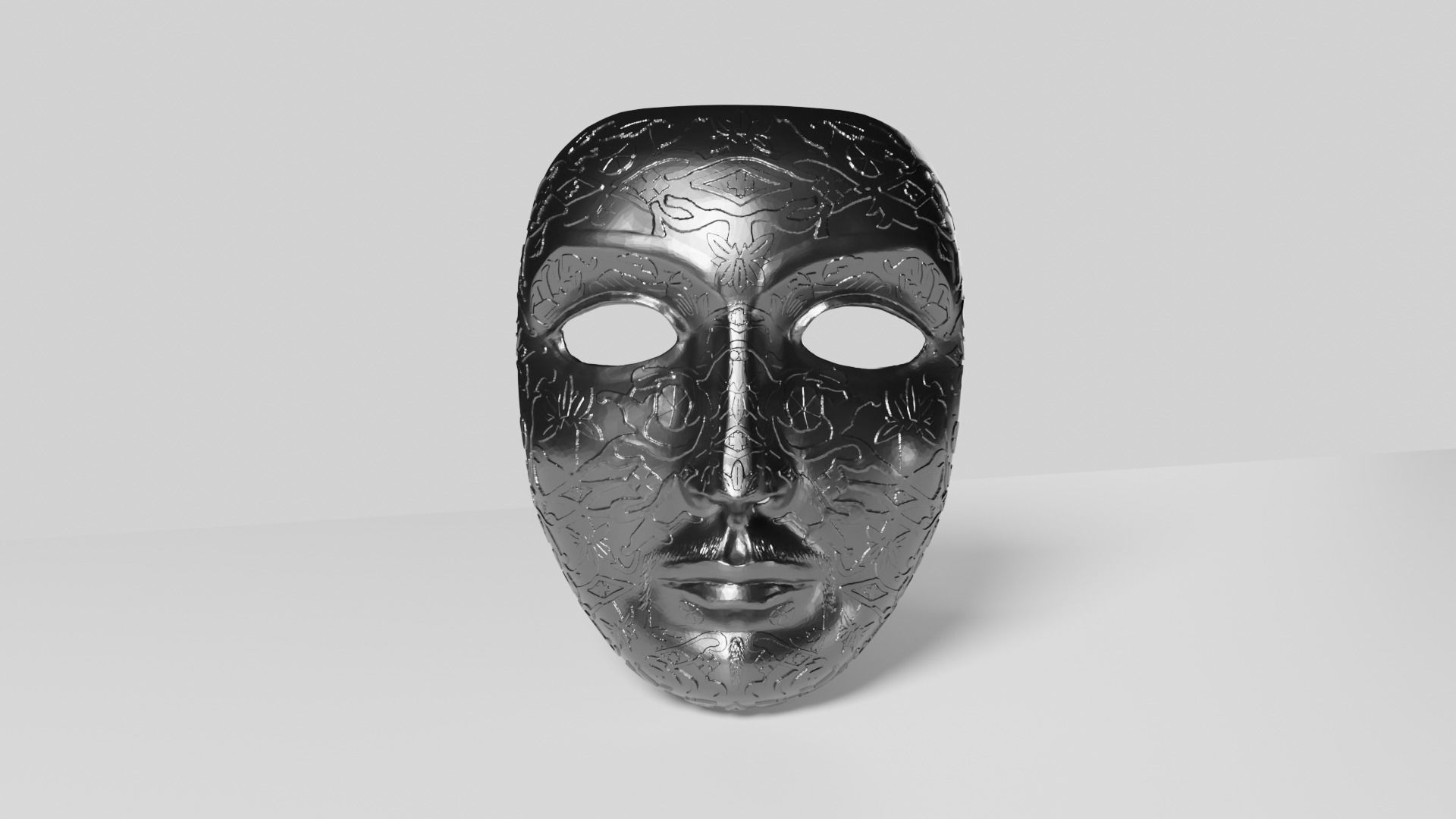 King Baldwin Mask Decorated - Kingdom of Heaven 3D print model_2