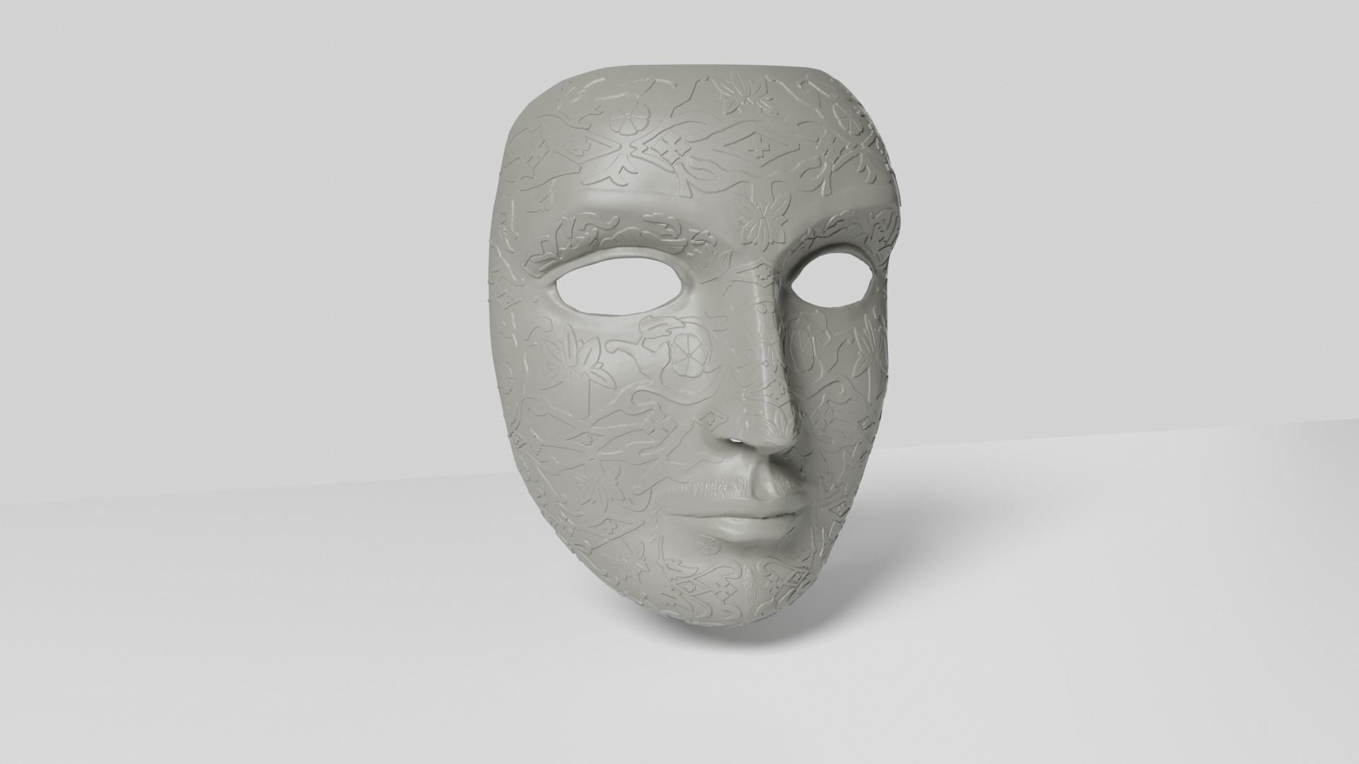 King Baldwin Mask Decorated - Kingdom of Heaven 3D print model_5