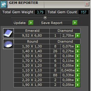 Emerald Ring Wedding Set 4472 3D print model_6