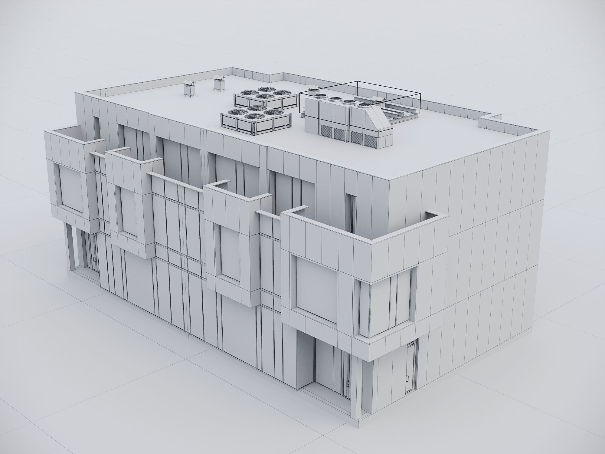 Modern Residential Building 016 3D model_18