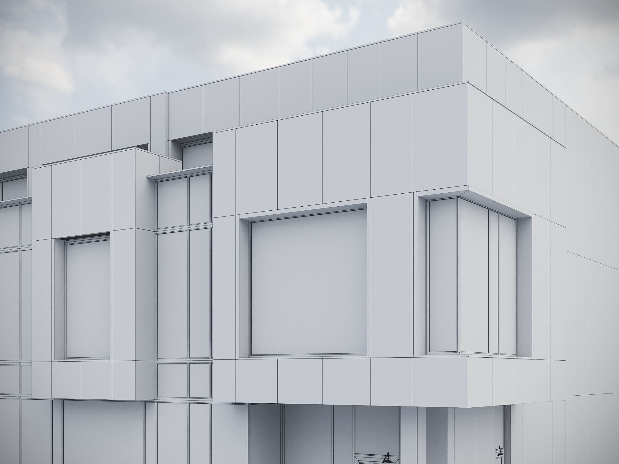 Modern Residential Building 016 3D model_19