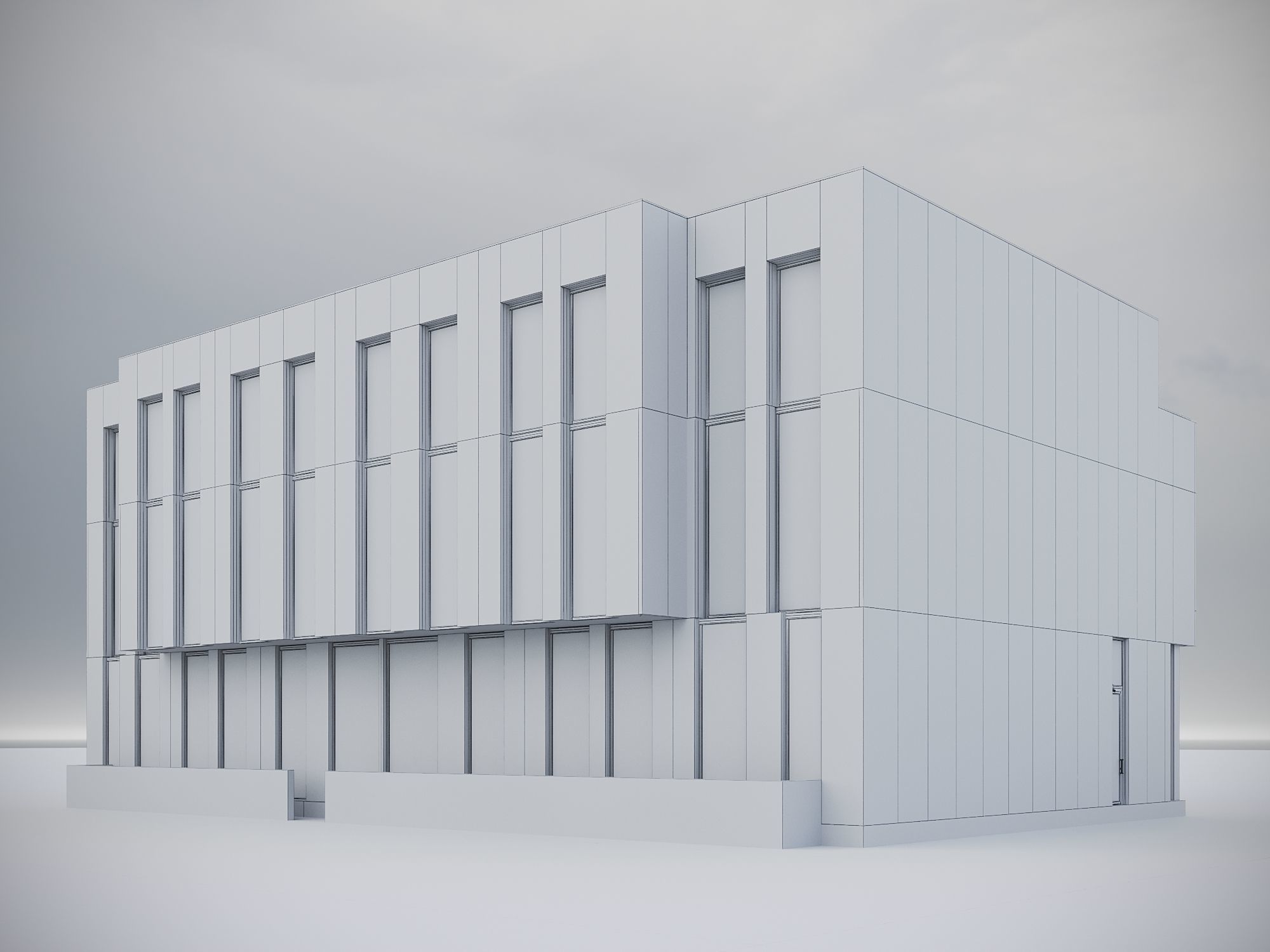 Modern Residential Building 016 3D model_14
