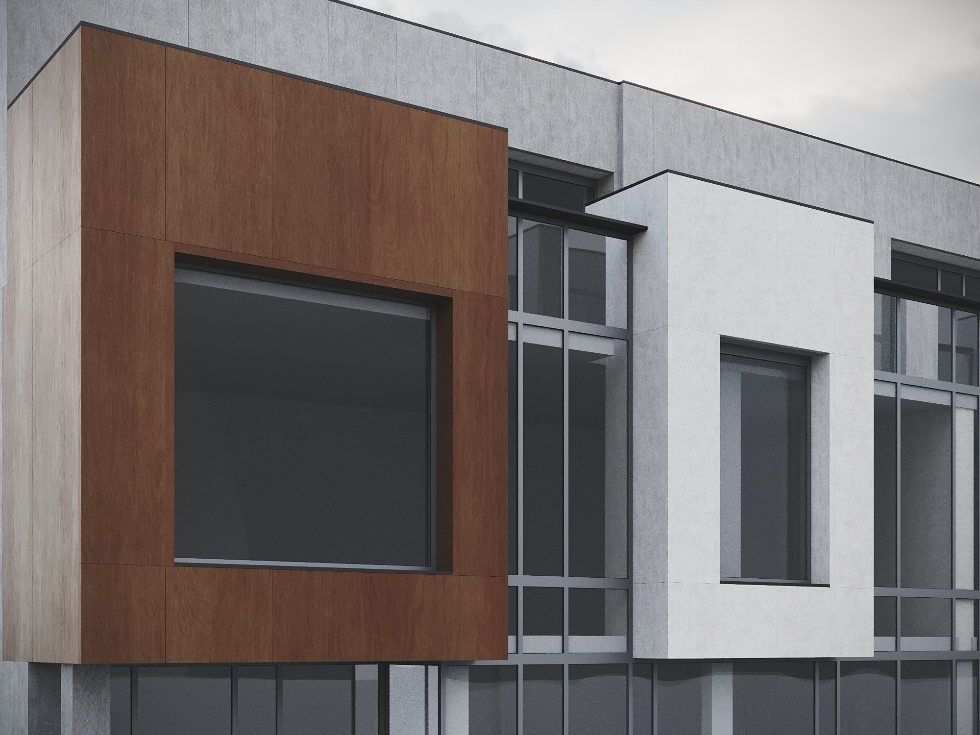 Modern Residential Building 016 3D model_10