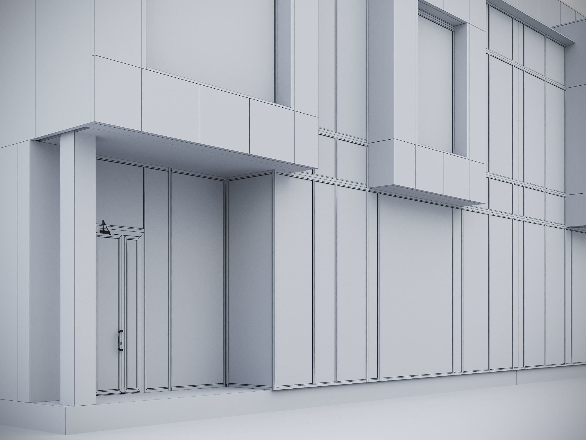 Modern Residential Building 016 3D model_12