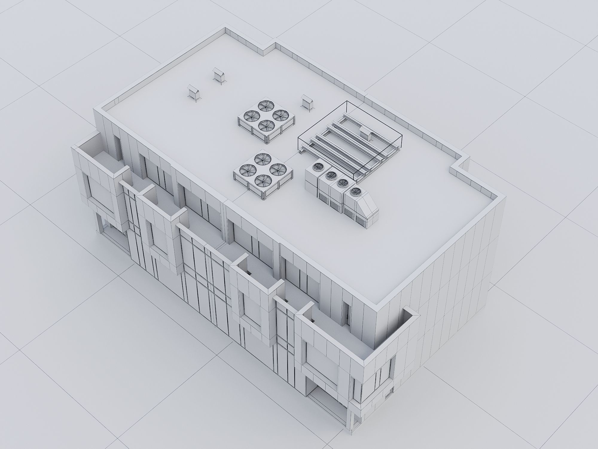 Modern Residential Building 016 3D model_20