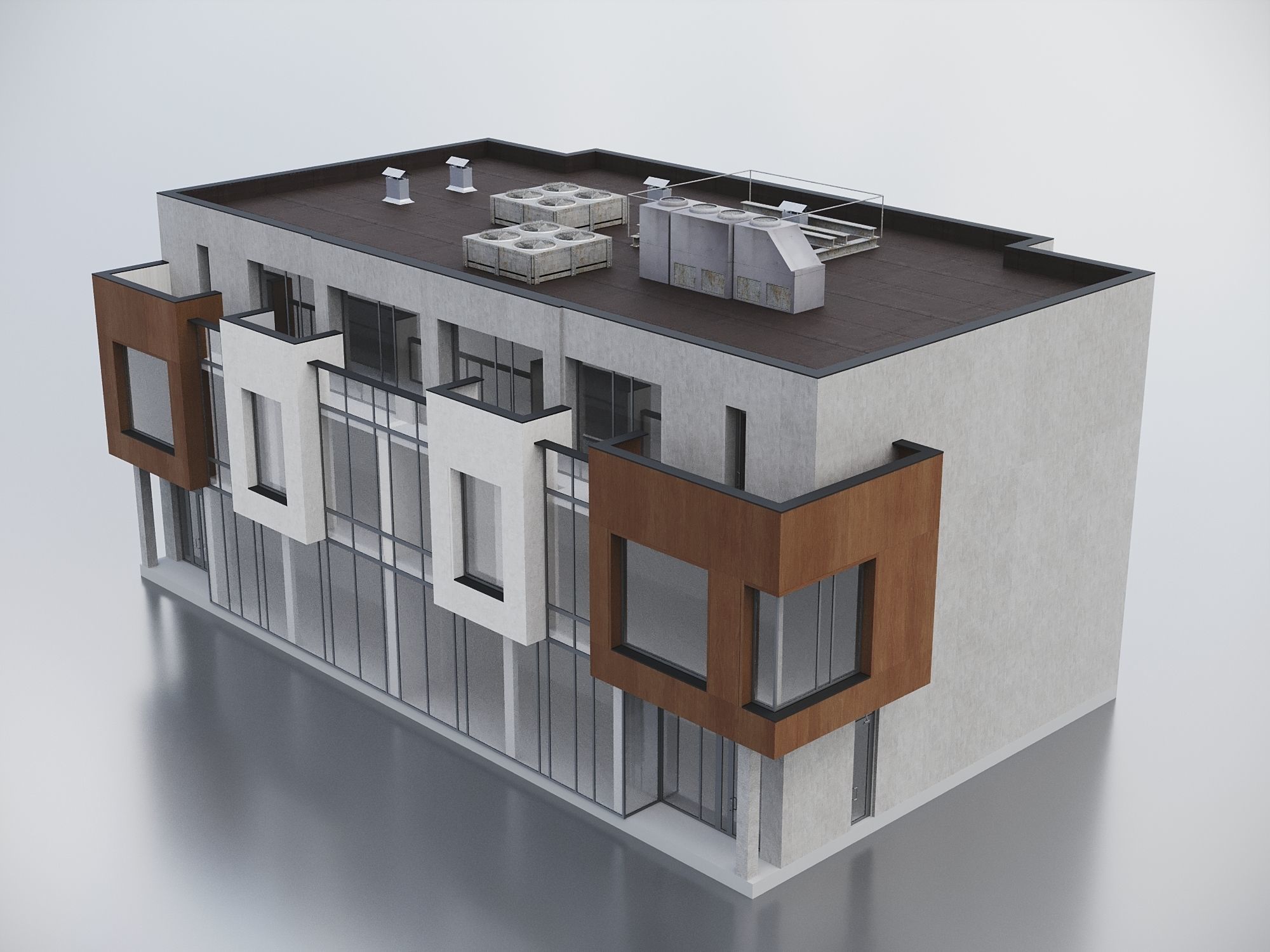 Modern Residential Building 016 3D model_8