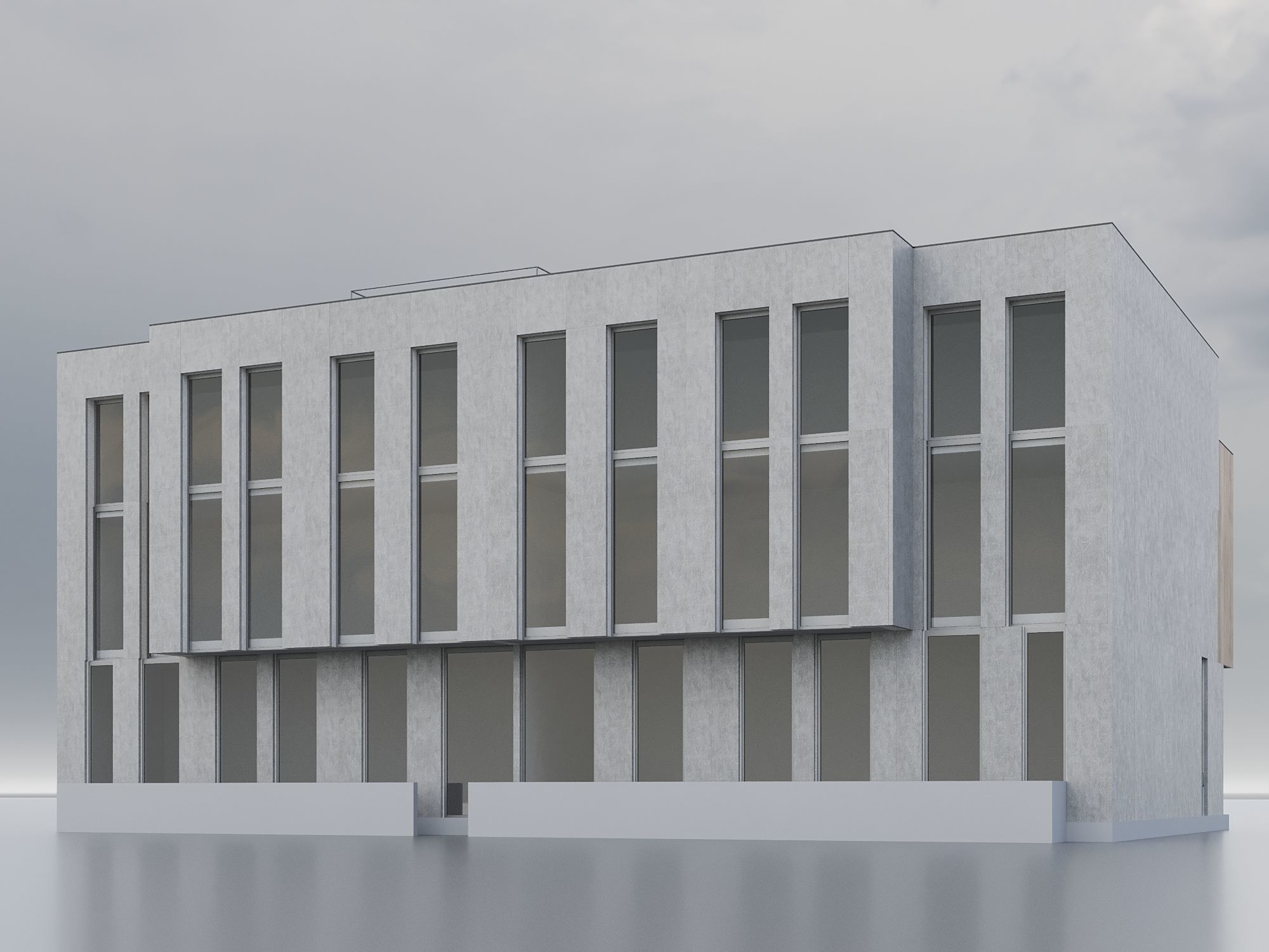 Modern Residential Building 016 3D model_7