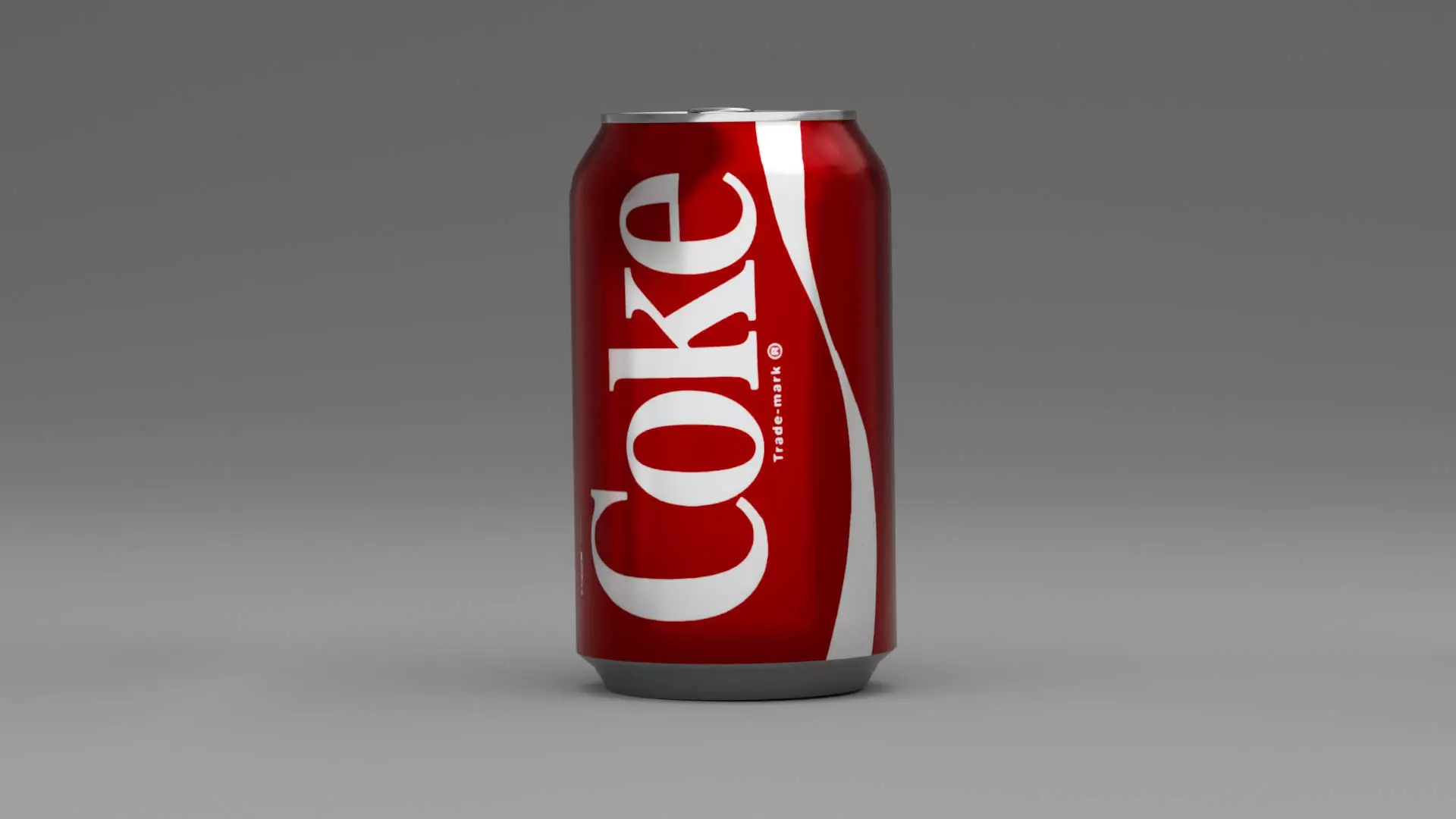Coca cola can Low-poly 3D model_0