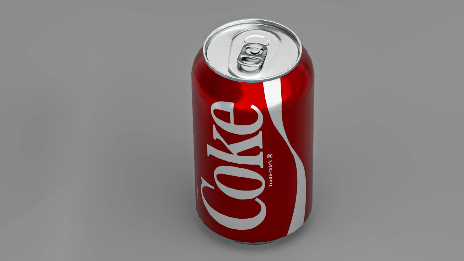 Coca cola can Low-poly 3D model_3