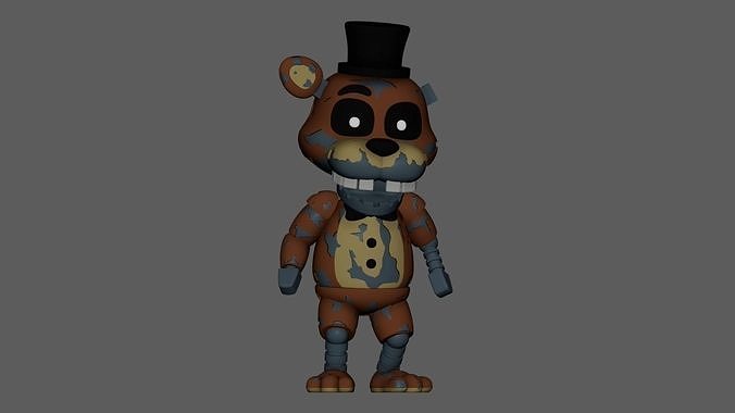 FIVE NIGHTS AT FREDDYS FNAF IGNITED FREDDY 3D PRINT 3D Model 3D 