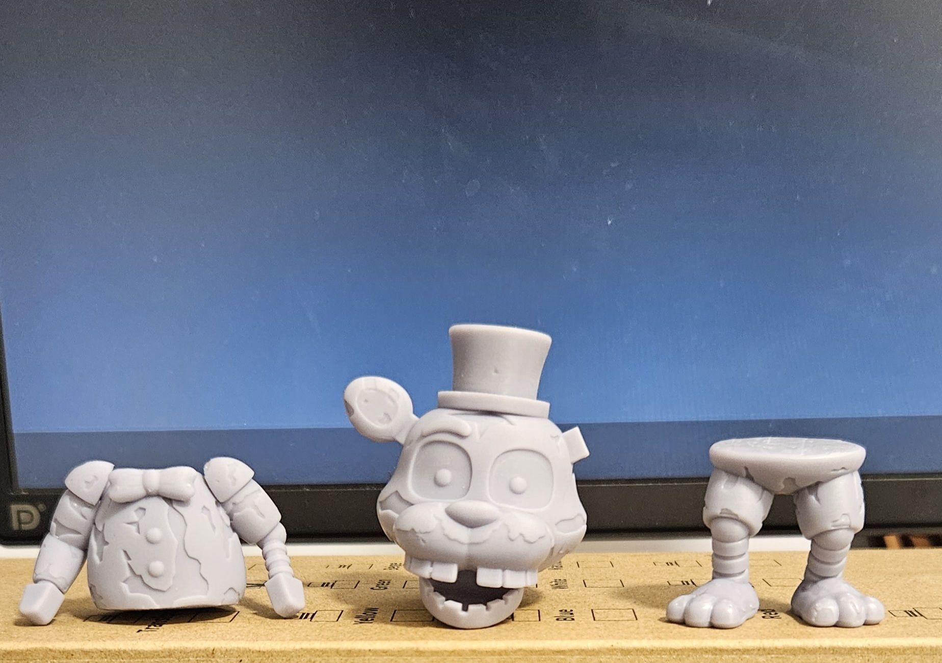 FIVE NIGHTS AT FREDDYS - FNAF - IGNITED FREDDY 3D PRINT 3D print model_5