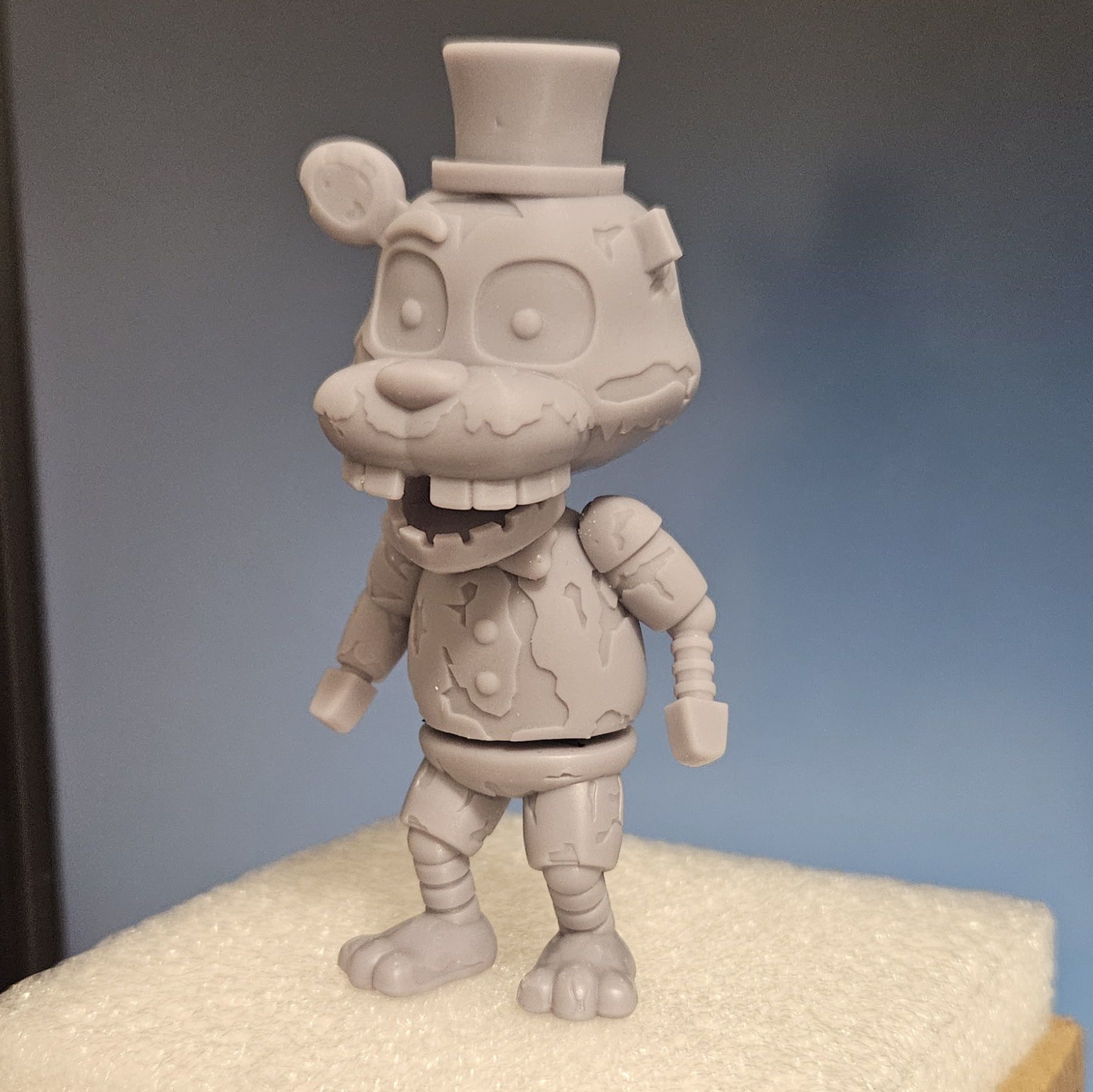 FIVE NIGHTS AT FREDDYS - FNAF - IGNITED FREDDY 3D PRINT 3D print model_3