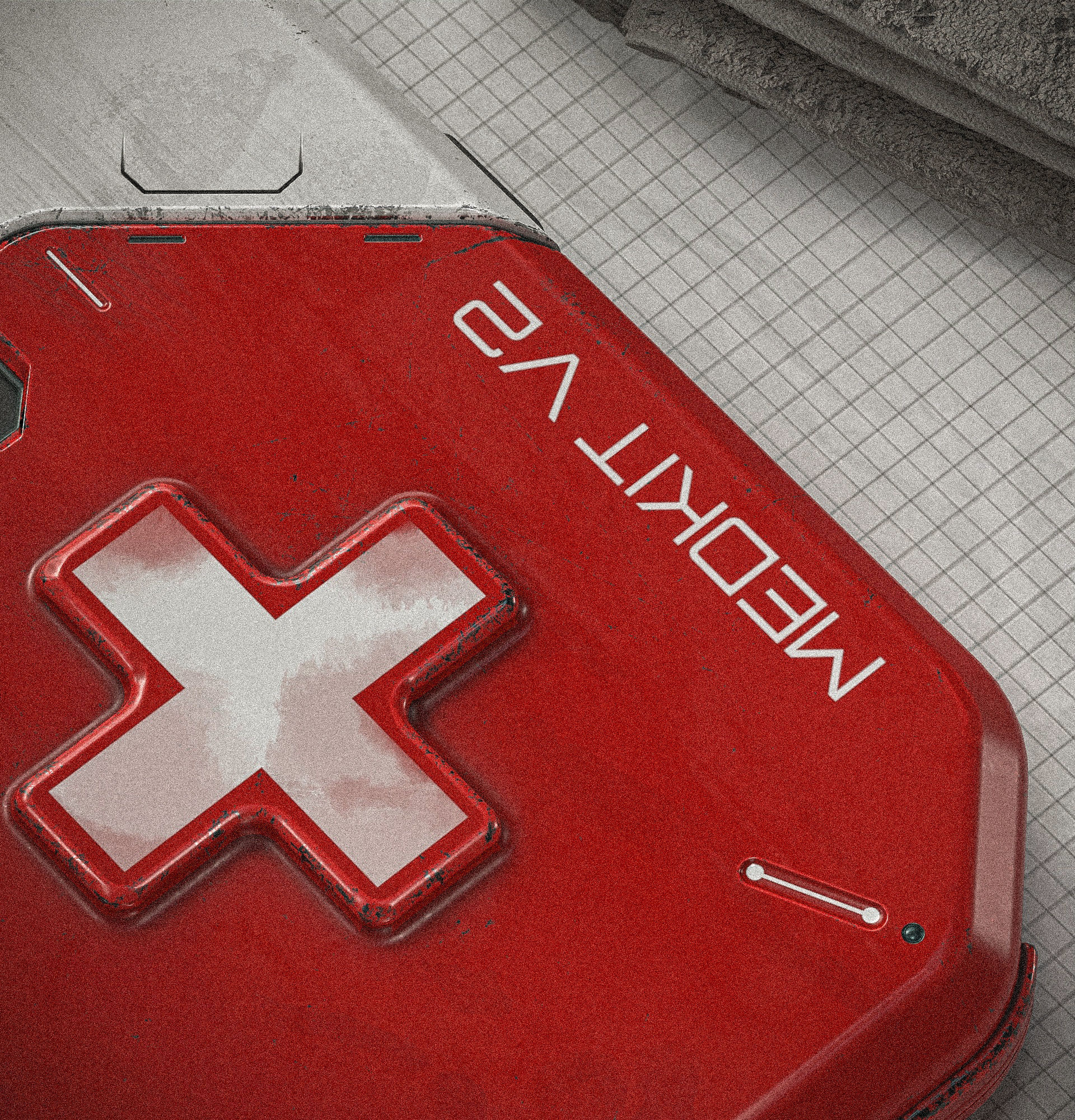 Sci-fi Med-Kit V2 PBR Low-poly 3D model_13