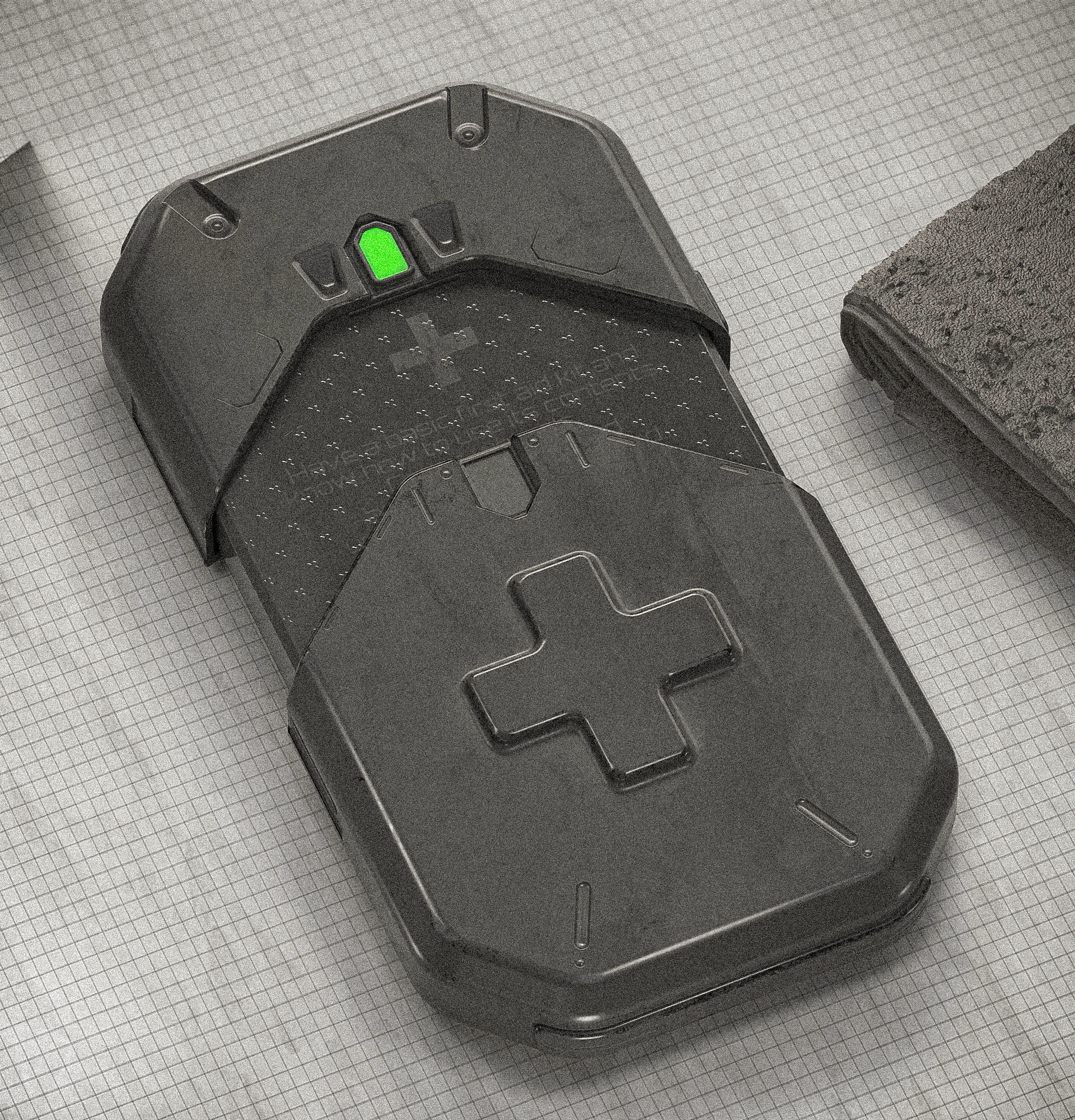 Sci-fi Med-Kit V2 PBR Low-poly 3D model_18