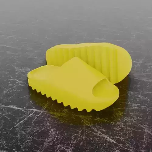 ADIDAS YEEZY SLIPPER - YELLOW