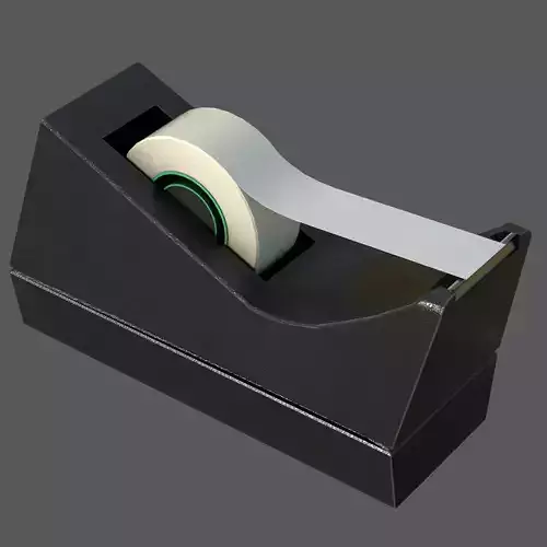 Adhesive tape dispenser Low-poly 3D model