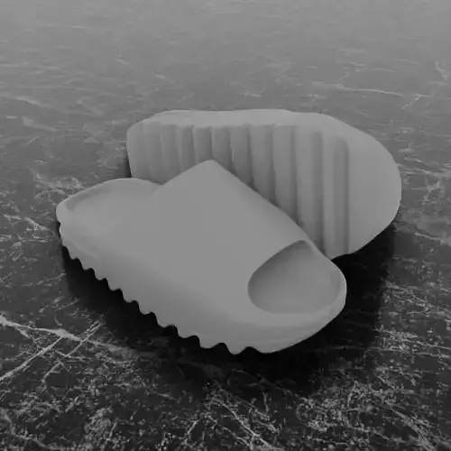 ADIDAS YEEZY SLIPPER - GREY