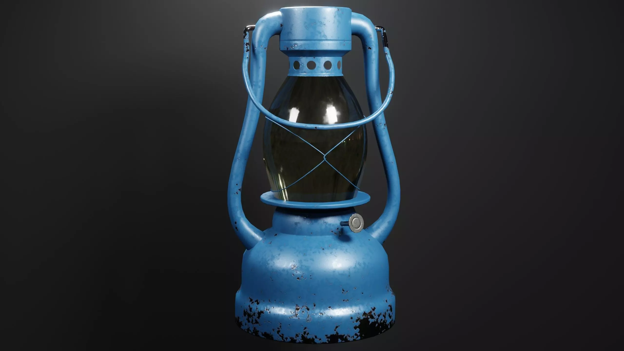 Old Gas Lamp Free low-poly 3D model