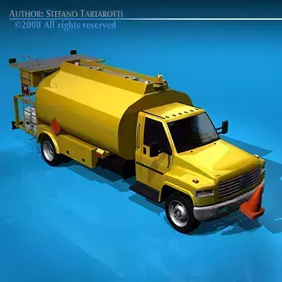 Airport fuel truck 3D model