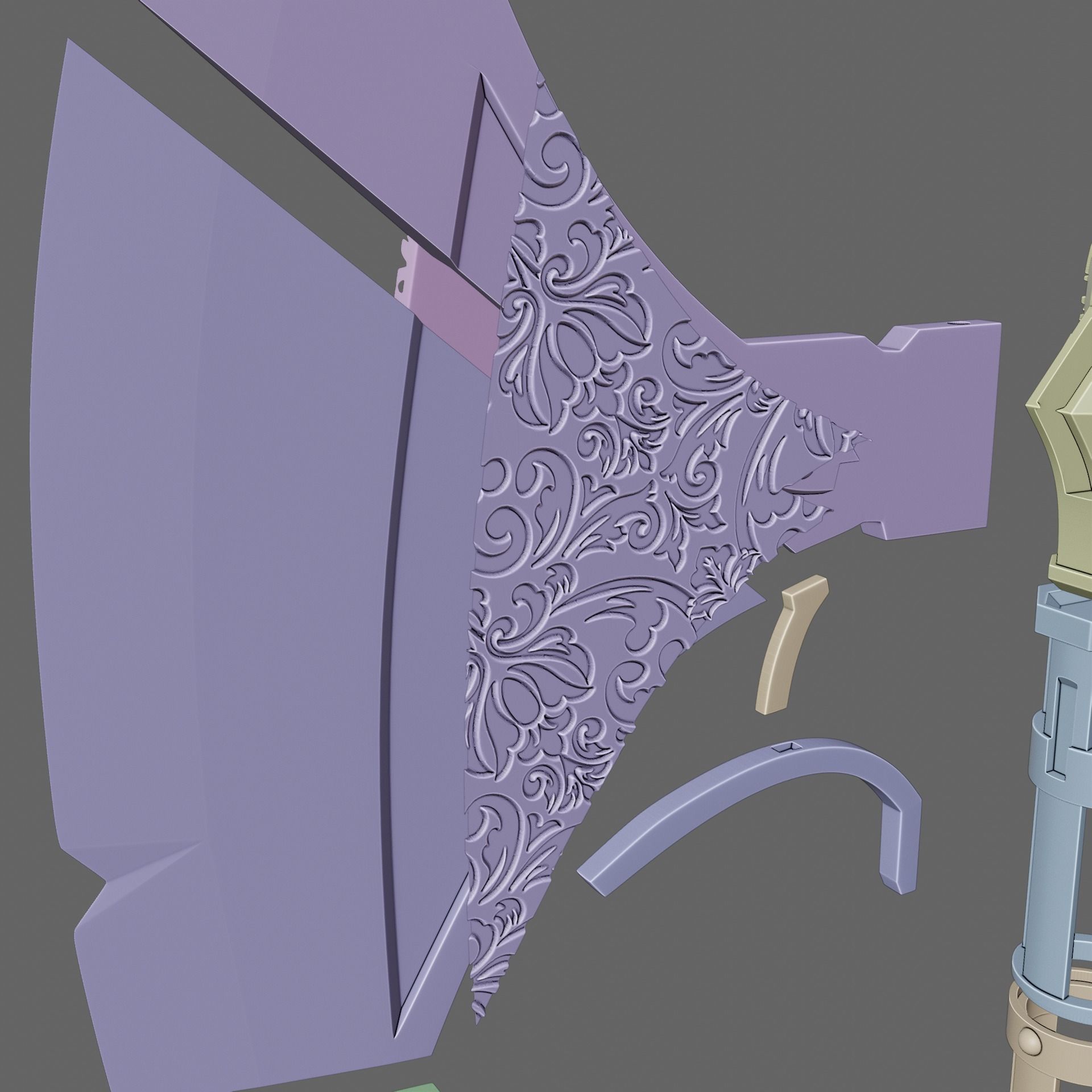 Fantasy Bloodsoaked Great Axe Baldurs Gate 3 3D print model_12