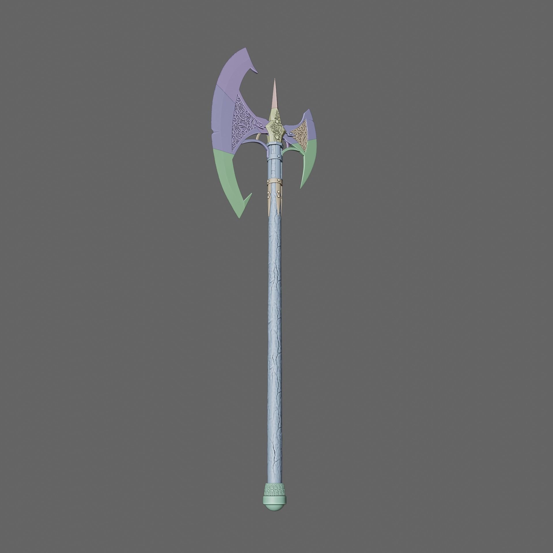 Fantasy Bloodsoaked Great Axe Baldurs Gate 3 3D print model_8