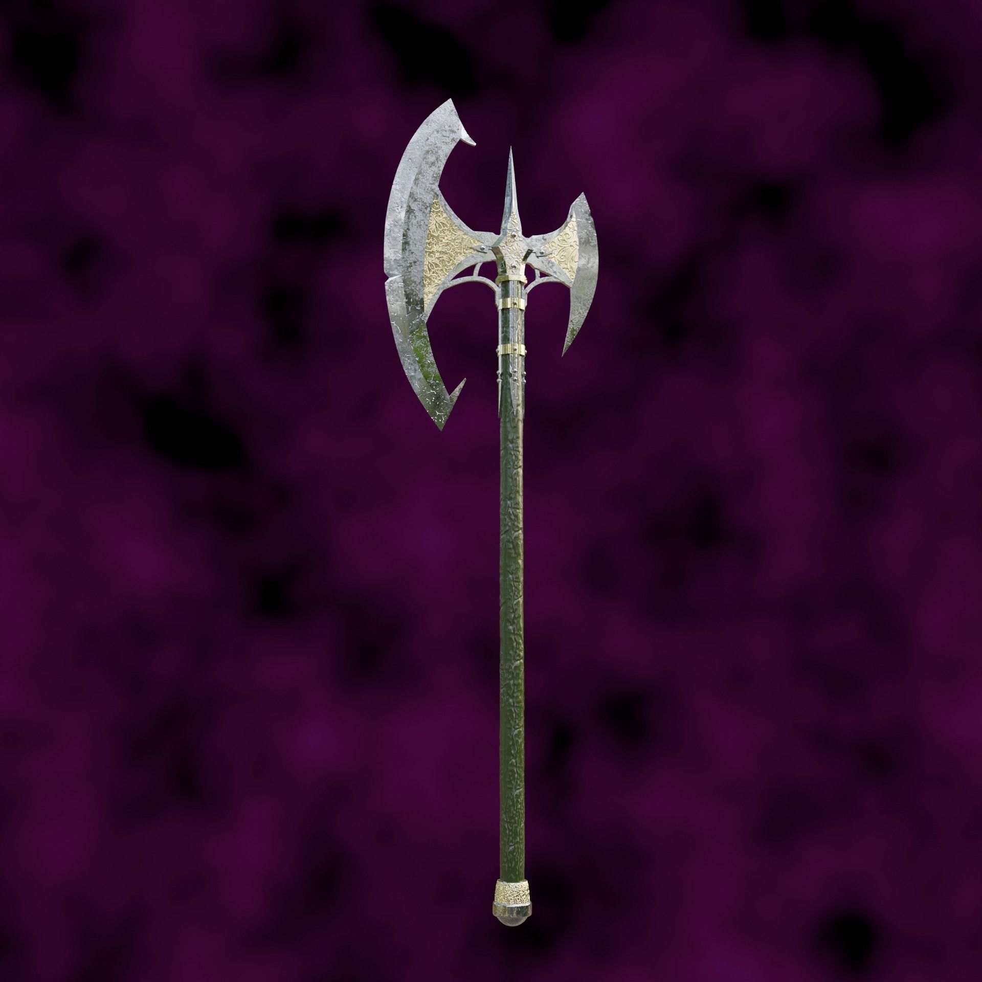 Fantasy Bloodsoaked Great Axe Baldurs Gate 3 3D print model_5