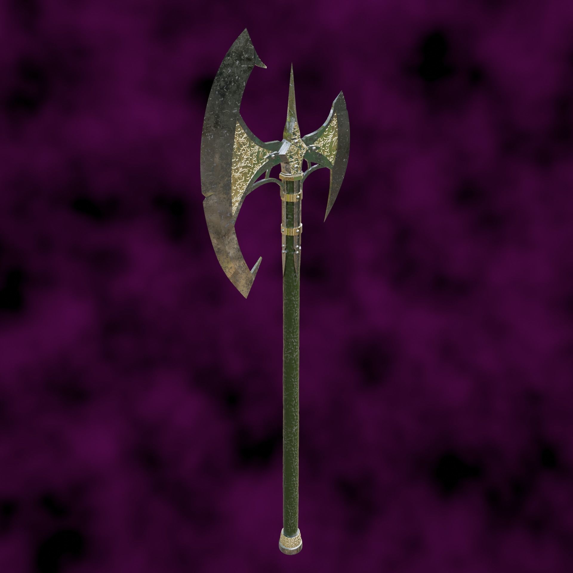 Fantasy Bloodsoaked Great Axe Baldurs Gate 3 3D print model_6