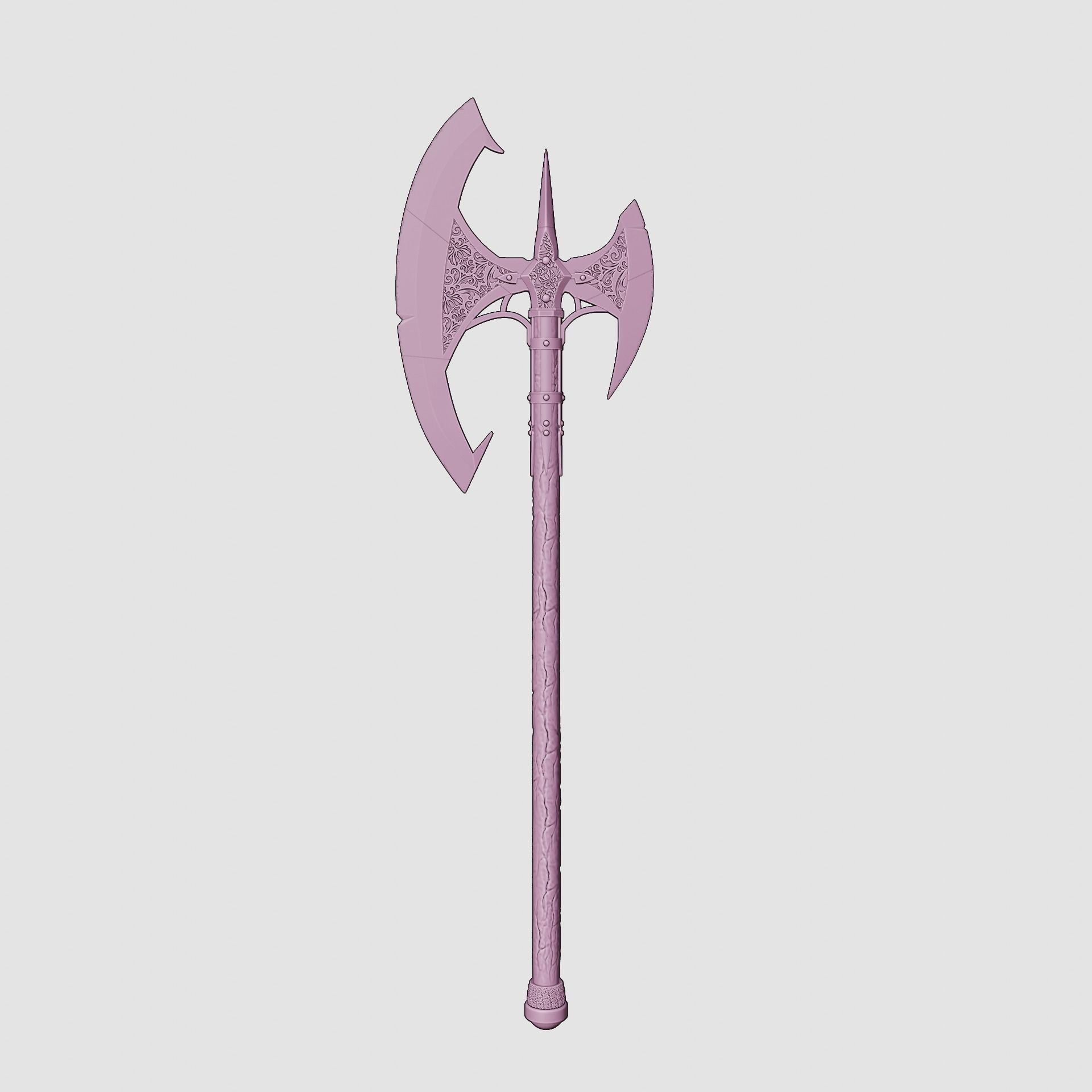 Fantasy Bloodsoaked Great Axe Baldurs Gate 3 3D print model_14