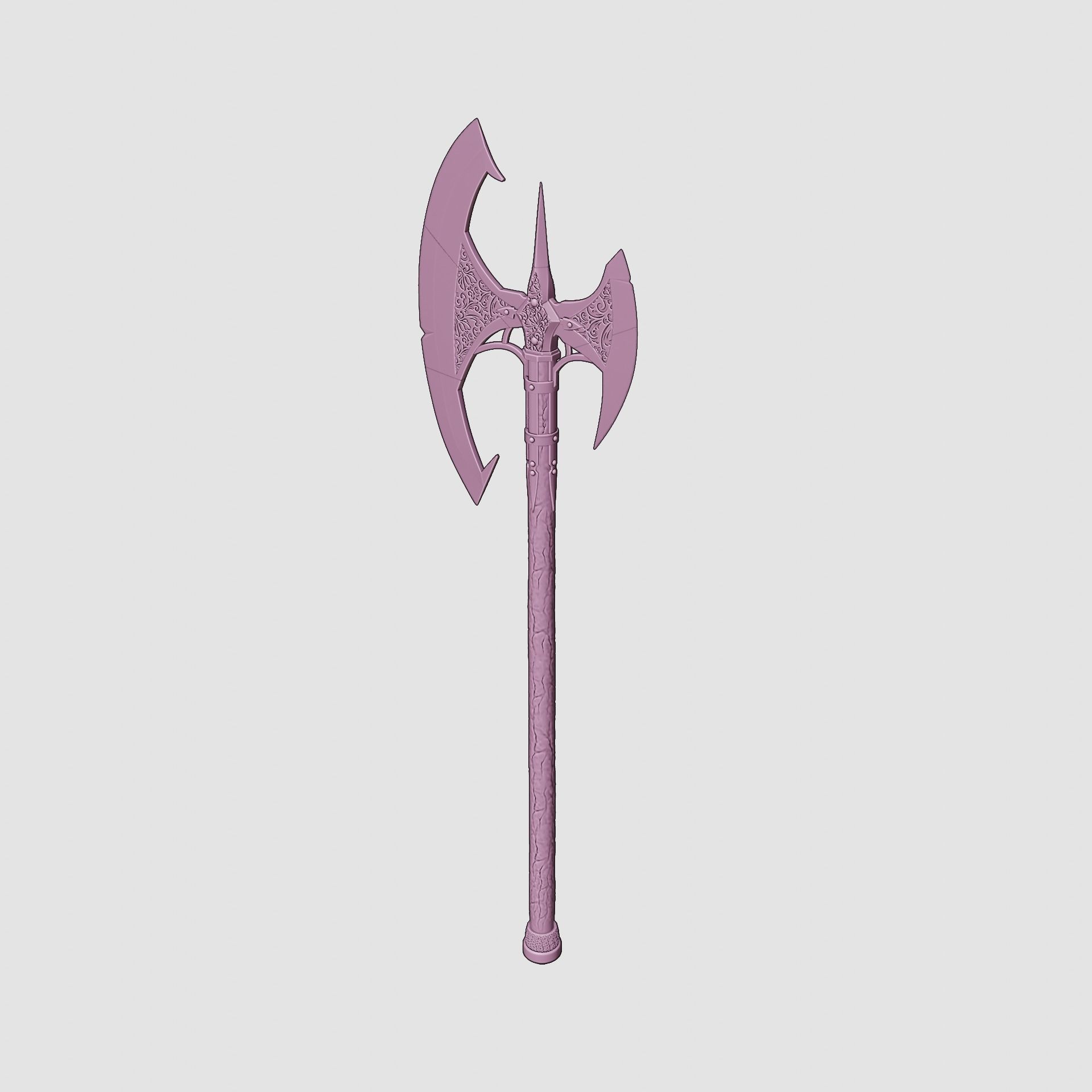 Fantasy Bloodsoaked Great Axe Baldurs Gate 3 3D print model_16