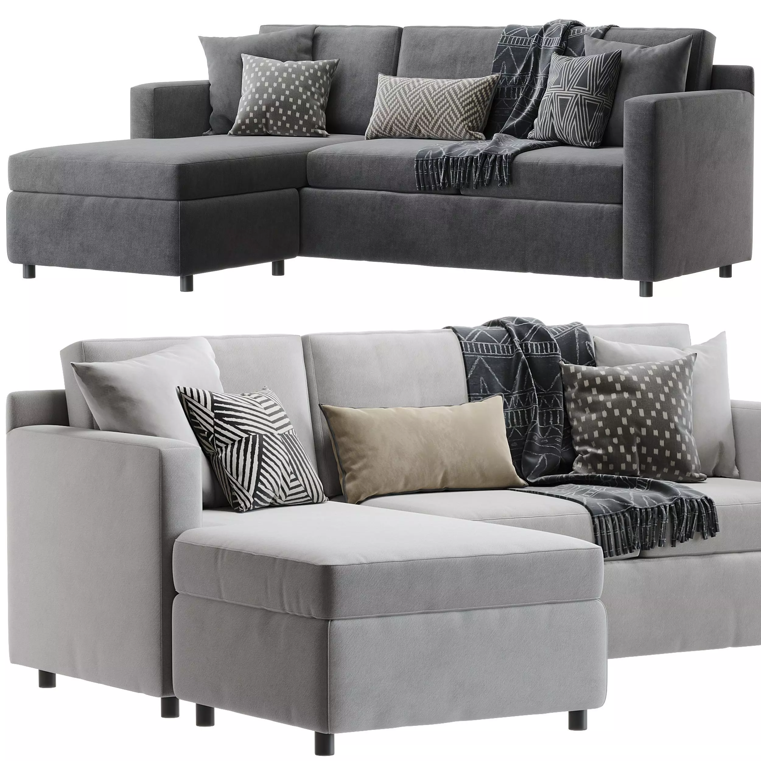 Barrett II Reversible Sectional 3D model
