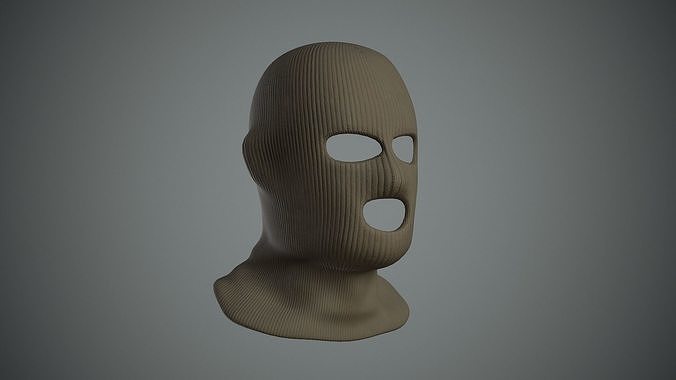 Ski Mask Low-poly 3D model