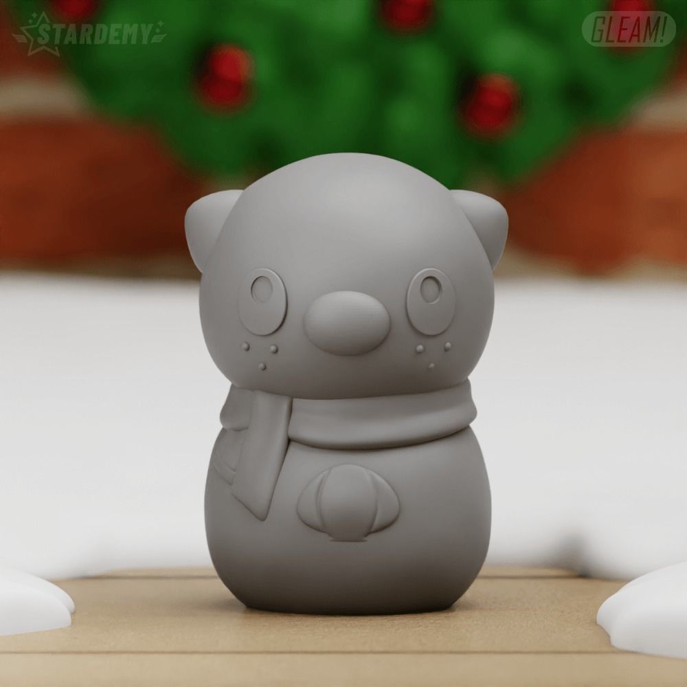 OSHAWOTT SNOWMAN CHRISTMAS POKEMON DECOR 3D print model_7