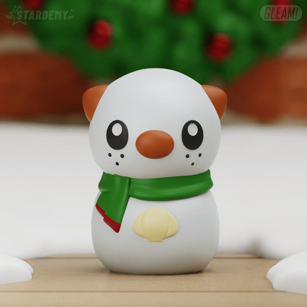 OSHAWOTT SNOWMAN CHRISTMAS POKEMON DECOR 3D print model_8