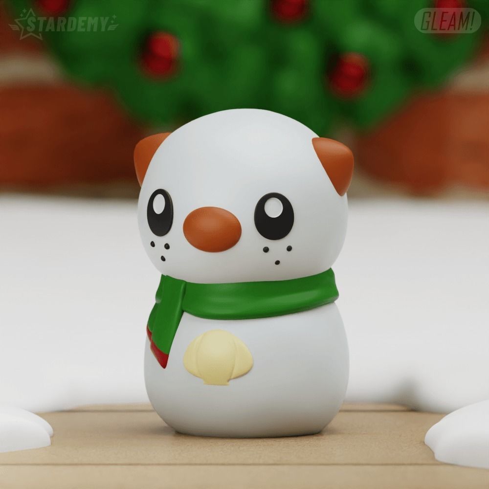 OSHAWOTT SNOWMAN CHRISTMAS POKEMON DECOR 3D print model_9