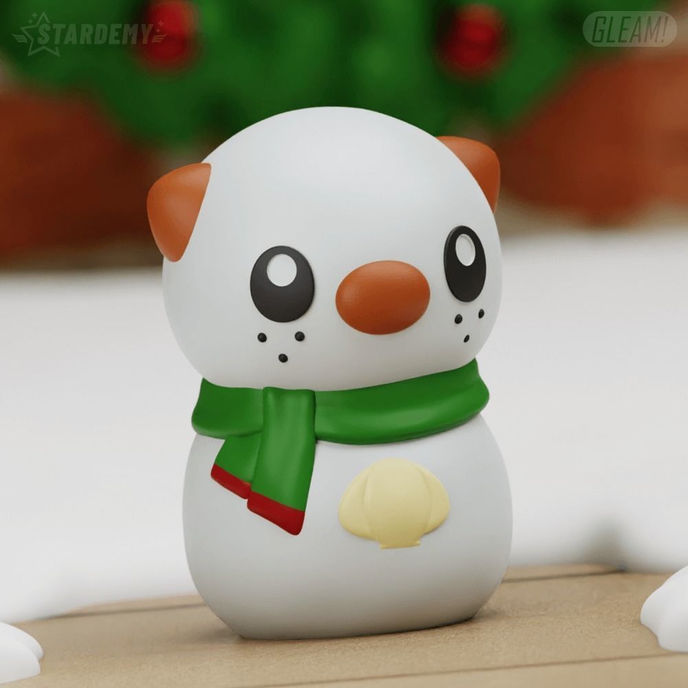 OSHAWOTT SNOWMAN CHRISTMAS POKEMON DECOR 3D print model_5
