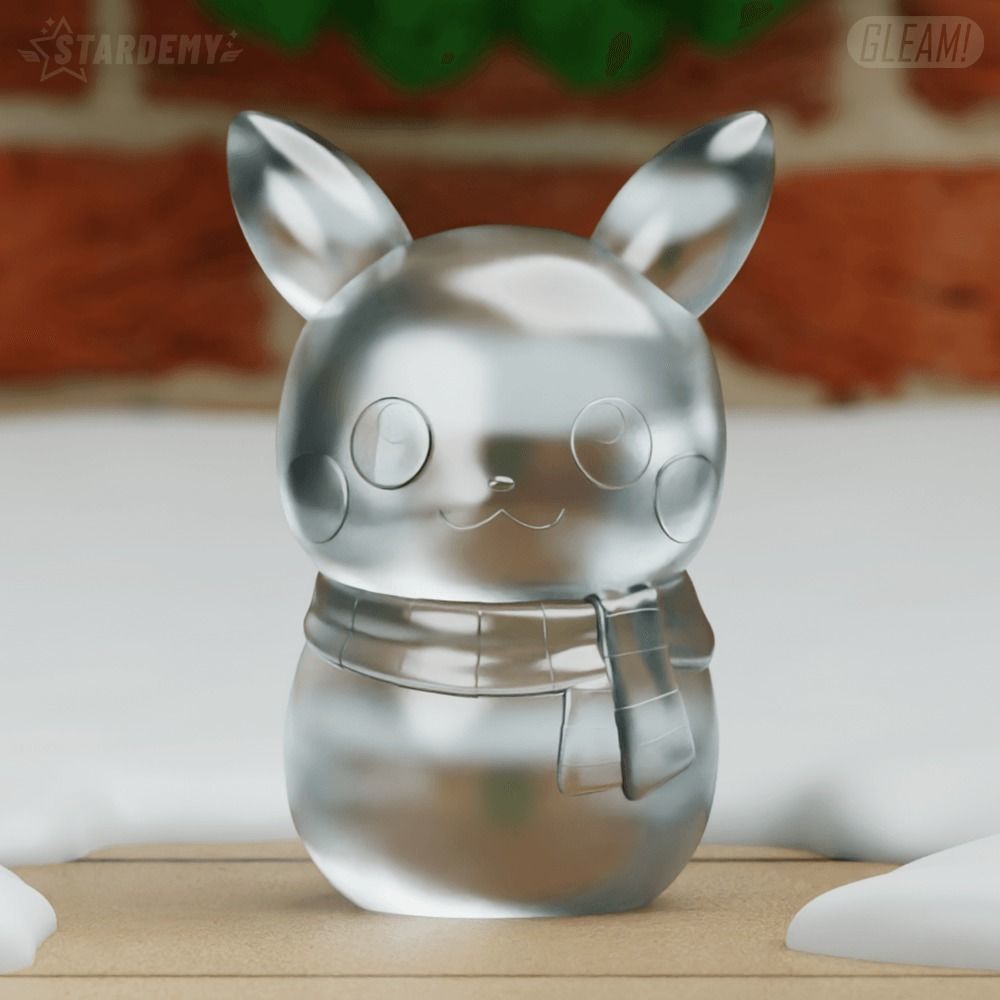 PIKACHU SNOWMAN CHRISTMAS POKEMON DECOR 3D print model_2