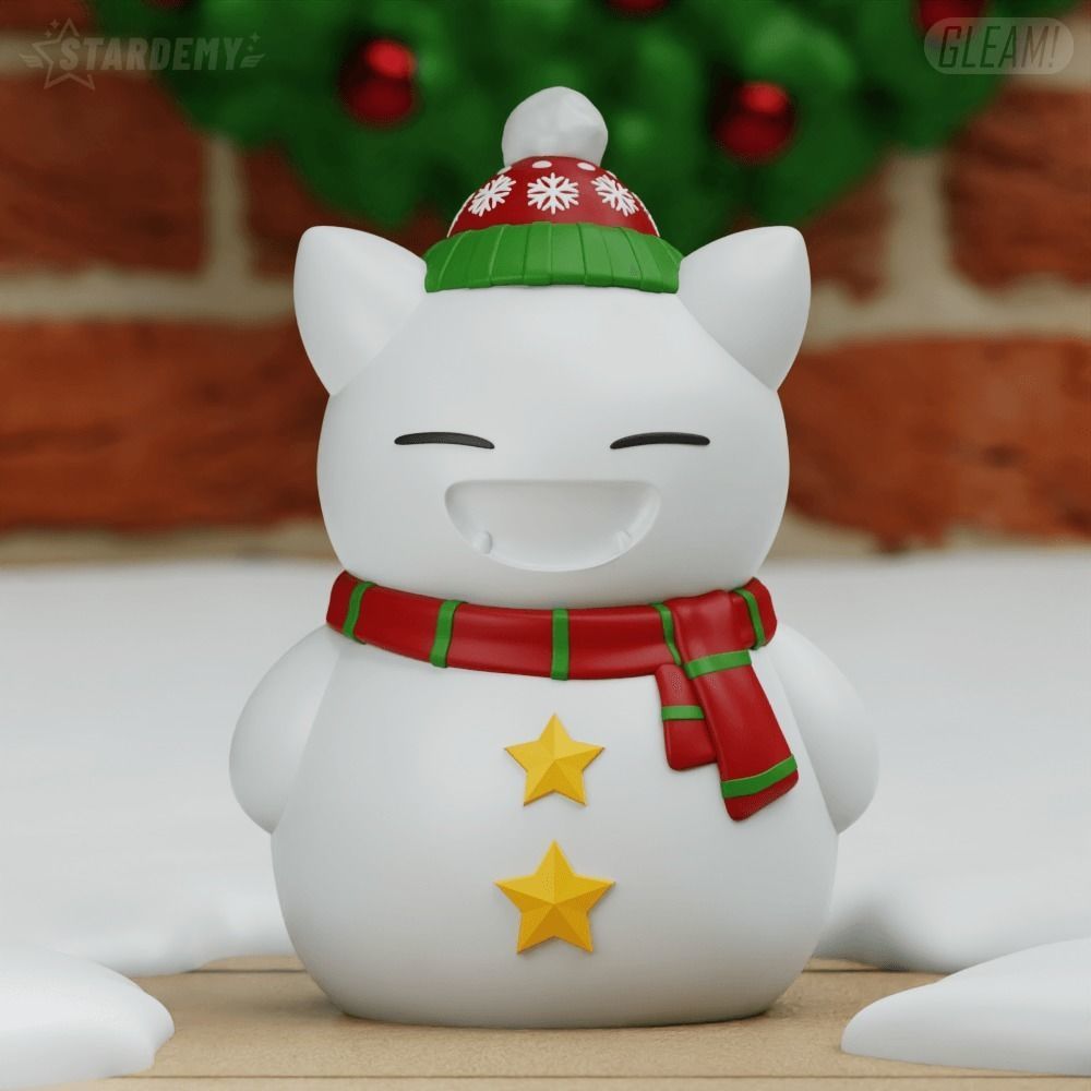 SNORLAX SNOWMAN CHRISTMAS POKEMON DECOR 3D print model_1