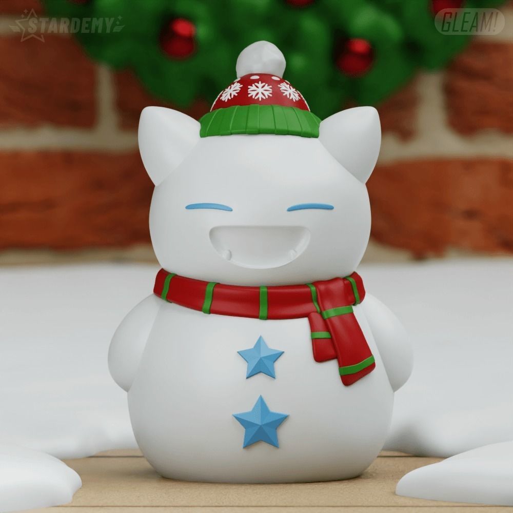SNORLAX SNOWMAN CHRISTMAS POKEMON DECOR 3D print model_5