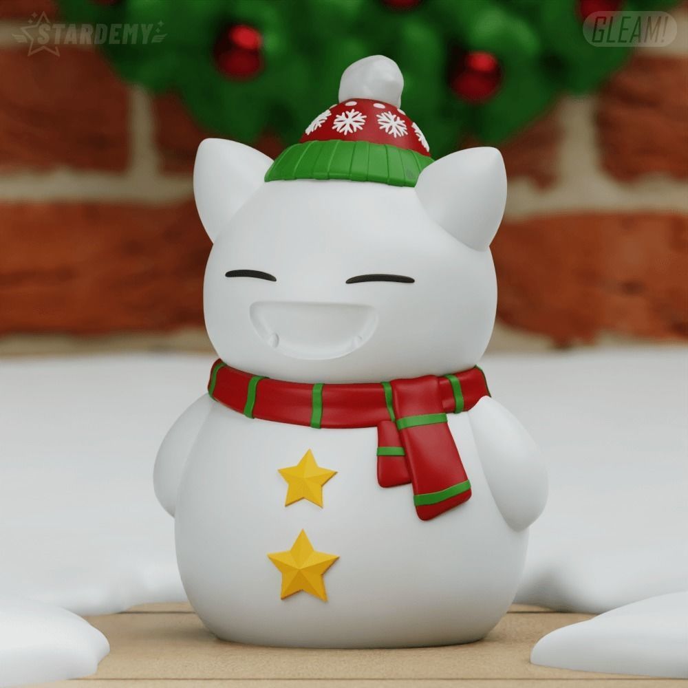 SNORLAX SNOWMAN CHRISTMAS POKEMON DECOR 3D print model_3