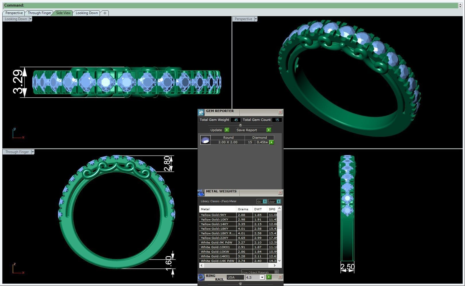 3D CAD RING NJ-2268 R 3D print model_9