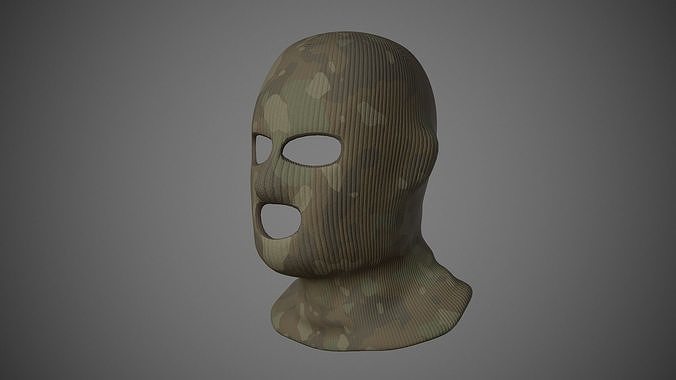 Ski Mask  Low-poly 3D model